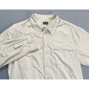 Exofficio Insect Shield Long Sleeve Vented Fishing, Hiking Shirt. Men's XL, MINT